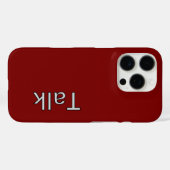 TALK Logo DK Rood Case-Mate iPhone Case (Achterkant (horizontaal))
