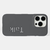 TALK Logo Gray Case-Mate iPhone Case (Achterkant (horizontaal))