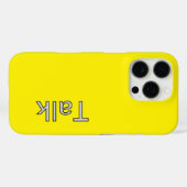 TALK Logo Heldergeel Case-Mate iPhone Case (Achterkant (horizontaal))