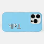 TALK Logo Lt Blue Case-Mate iPhone Case (Achterkant (horizontaal))