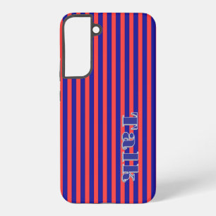 Talk Logo Red Blue Stripes Samsung Telefoonhoesje Galaxy Hoesje