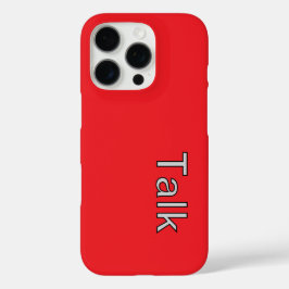 TALK Logo Red iPhone 16 Pro Hoesje