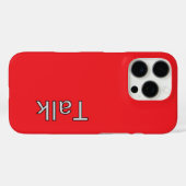 TALK Logo Red Case-Mate iPhone Case (Achterkant (horizontaal))