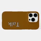 TALK Logo Rich Brown Case-Mate iPhone Case (Achterkant (horizontaal))