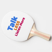 Talk Minder luister meer Tafeltennisbatje (Zijkant)