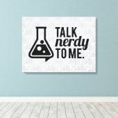 Talk Nerdy Canvas Afdruk (Insitu (Houten vloer))