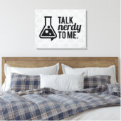 Talk Nerdy Canvas Afdruk (Insitu (Slaapkamer))