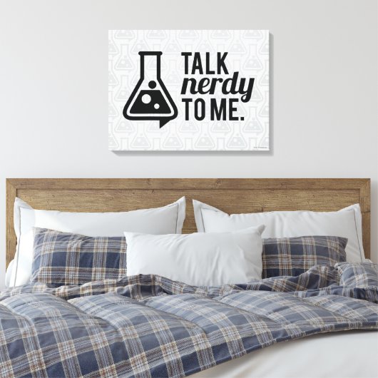 Talk Nerdy Canvas Afdruk (Insitu (Slaapkamer))