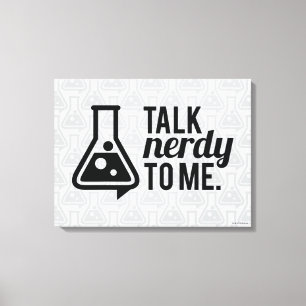 Talk Nerdy Canvas Afdruk