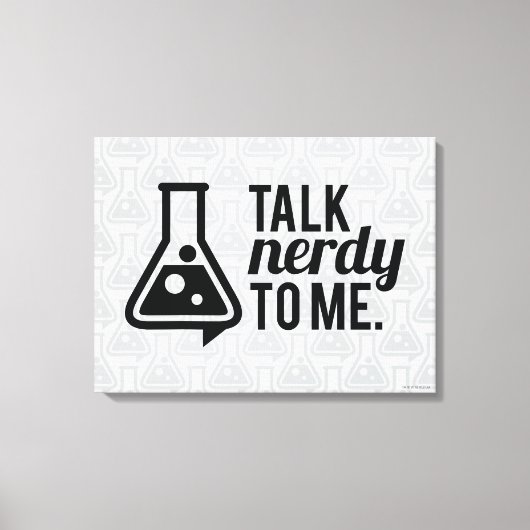 Talk Nerdy Canvas Afdruk (Voorkant)