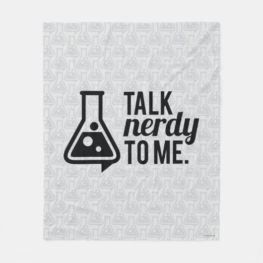 Talk Nerdy Fleece Deken (Voorkant)