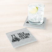 Talk Nerdy Glazen Onderzetter (Schuin)