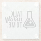 Talk Nerdy Glazen Onderzetter (Achterkant)