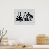 Talk Nerdy Poster (Keuken)