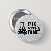 Talk Nerdy Ronde Button 5,7 Cm (Voorkant /achterkant)
