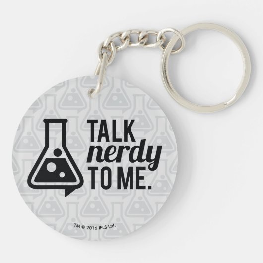 Talk Nerdy Sleutelhanger (Achterkant)