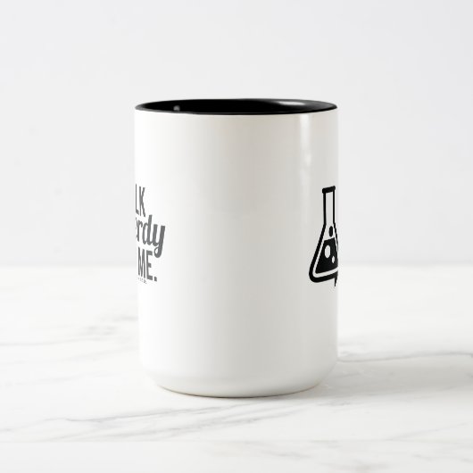 Talk Nerdy Tweekleurige Koffiemok (Center)