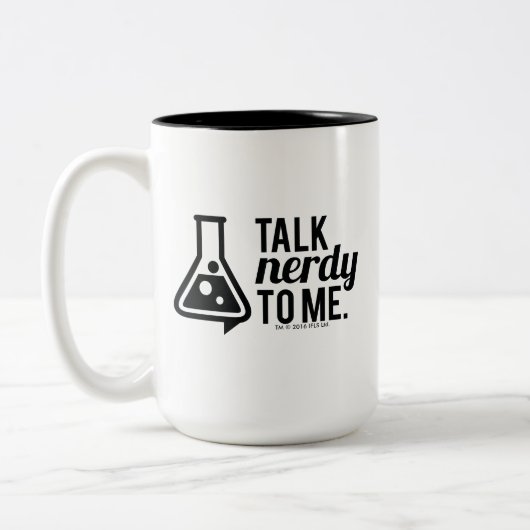 Talk Nerdy Tweekleurige Koffiemok (Links)