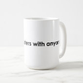 "Talk Onderzetters" Mok (Voorkant rechts)