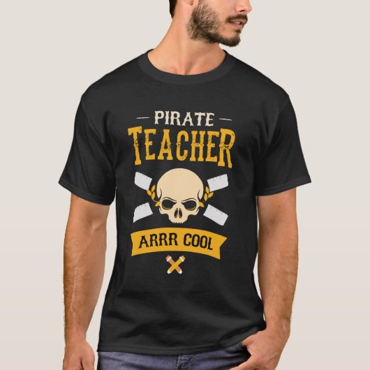 Talk Pirate Funny Teacher Pretend Play T-shirt (Voorkant)