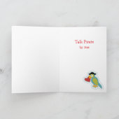 Talk Pirate Valentijn Card Feestdagen Kaart (Binnen)