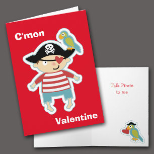 Talk Pirate Valentijn Card Feestdagen Kaart