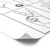 TALK-poster ONDERTEKENEN Poster (Hoek)