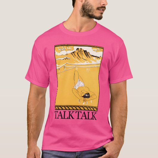 Talk Retro stijl esthetisch ontwerp T-shirt (Voorkant)