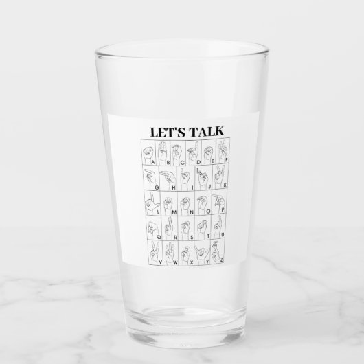 TALK SIGN-TAAL LATEN ZIEN GLAS (Voorkant)