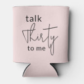 Talk Thirty to Me 30e foto verjaardagsfeestje Blikjeskoeler (Voorkant)