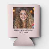 Talk Thirty to Me 30e foto verjaardagsfeestje Blikjeskoeler (Achterkant)