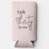 Talk Thirty to Me 30e foto verjaardagsfeestje Seltzer Blikjeskoeler (Voorkant)