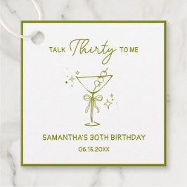 Talk Thirty To Me beroemd gemaakt door Dirty Marti Bedankjes Labels