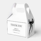 Talk Thirty to Me Black Bow 30e verjaardagsfeestje Bedankdoosjes (Voorkant Zijde)