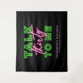 Talk Thirty To Me Dirty 30 Neon Groen & Roze Wandkleed (Voorkant)