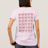 Talk Thirty to Me Elegant Bow Simple 30th Birthday T-shirt (Achterkant)