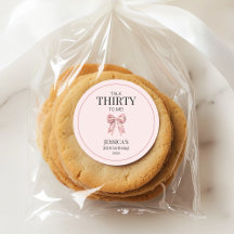 Talk Thirty to Me Elegant Pink Bow 30e verjaardag