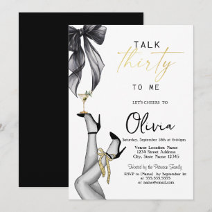 Talk Thirty To Me High Heels Martini 30e Verjaarda Kaart