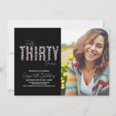 Talk Thirty to Me Leopard Photo Verjaardag voor vr Kaart (Voorkant)