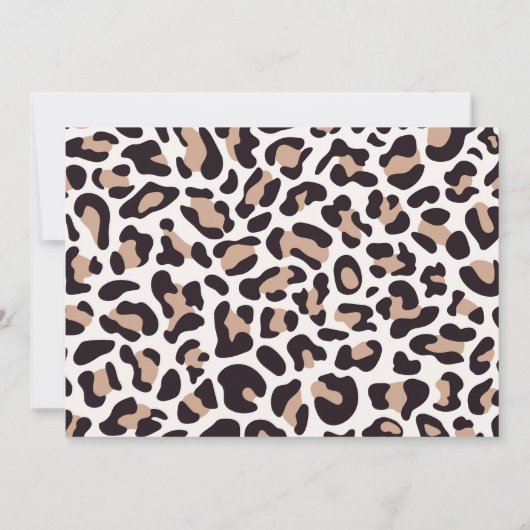 Talk Thirty to Me Leopard Photo Verjaardag voor vr Kaart (Achterkant)