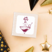 Talk Thirty to Me Martini 30ste verjaardagsfeestje Vierkante Sticker