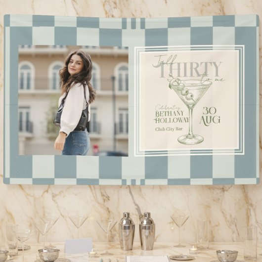 Talk Thirty To Me Martini 30th Birthday Photo Spandoek