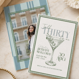 Talk Thirty To Me Martini Cocktail 30e Verjaardag Kaart