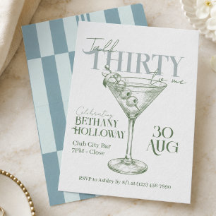 Talk Thirty To Me Martini Cocktail 30e Verjaardag Kaart