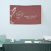 Talk thirty to me Minimalist 30th Birthday Spandoek (Beurs)