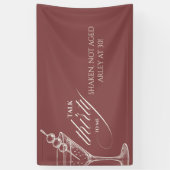 Talk thirty to me Minimalist 30th Birthday Spandoek (Verticaal)