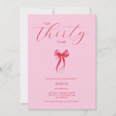 Talk Thirty to Me Roze Elegant 30ste Verjaardagsfe Kaart (Voorkant)