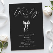 Talk Thirty To Me Zwart-wit 30e verjaardag Kaart