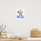 Talk to the Tail Piggy Pig Poster (Keuken)