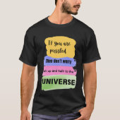 Talk to the Universe – Manifestation & Cosmic T-shirt (Voorkant)